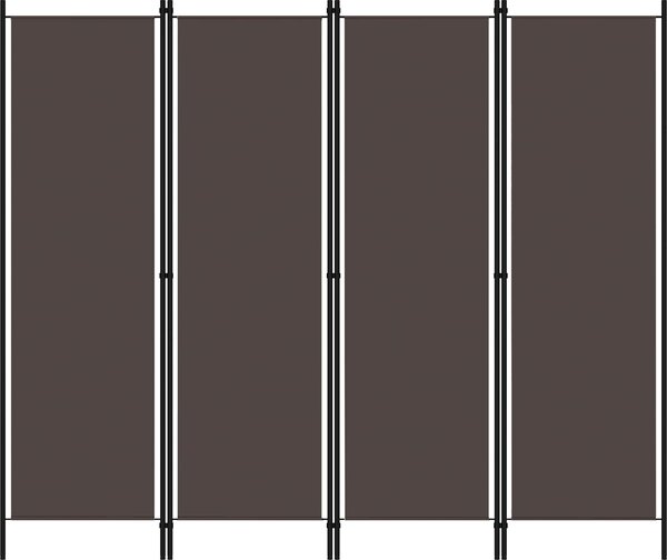 VidaXL 4dílný paraván 200 x 180 cm [42039194] Barva: Béžová
