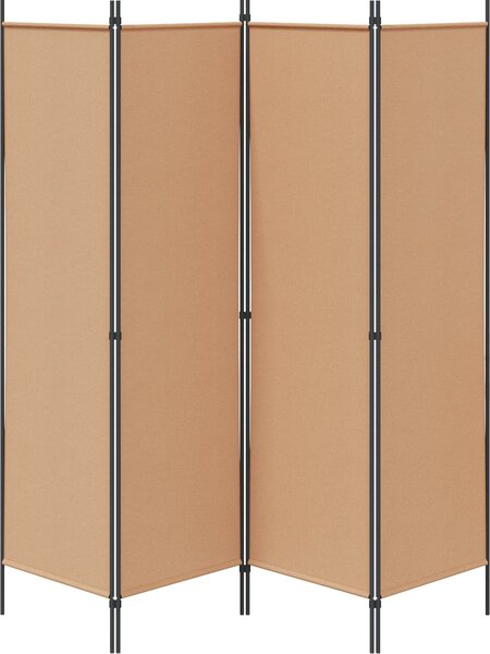 VidaXL 4dílný paraván 200 x 180 cm [42039194] Barva: Béžová