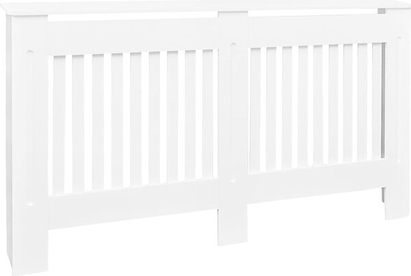 VidaXL Kryt radiátoru 152 x 19 x 81,5 cm Kompozitní dřevo [242190] Barva: Bílá