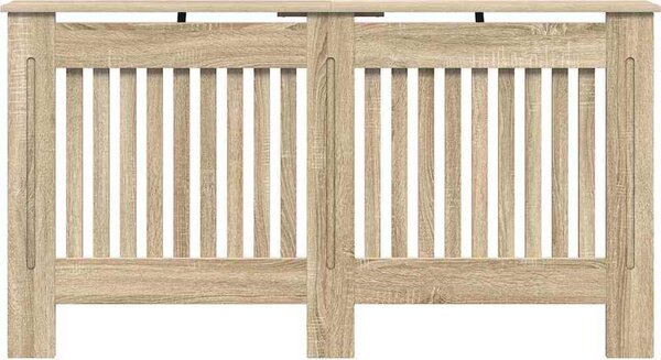 VidaXL Kryt radiátoru 152 x 19 x 81,5 cm Kompozitní dřevo [242190] Barva: Bílá