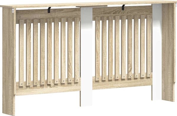 VidaXL Kryt radiátoru 152 x 19 x 81,5 cm Kompozitní dřevo [242190] Barva: Bílá