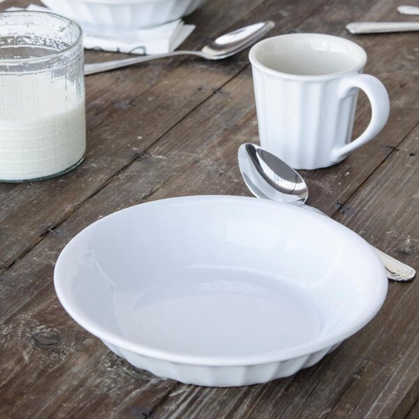 Hluboký talíř Mynte Pure White 21 cm