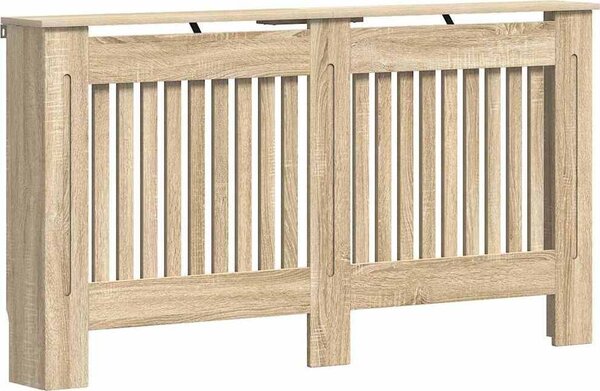 VidaXL Kryt radiátoru 152 x 19 x 81,5 cm Kompozitní dřevo [242190] Barva: Bílá