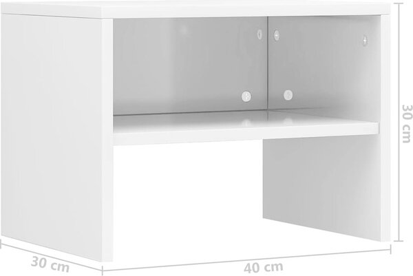 VidaXL Noční stolek 40 x 30 x 30 cm dřevotříska [800075] Barva: Betonová šedá