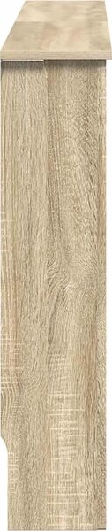 VidaXL Kryt radiátoru 152 x 19 x 81,5 cm Kompozitní dřevo [242190] Barva: Bílá