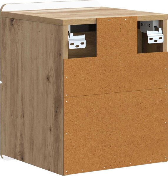 VidaXL Nástěnný noční stolek 2 ks 33 x 34,5 x 43 cm [898314] Barva: Bílá