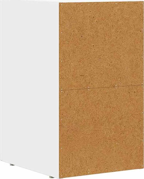 VidaXL Noční stolek ELST 29,5 x 33,5 x 50 cm [891224] Barva: Bílá