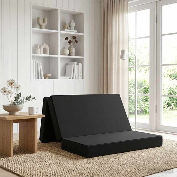 VidaXL Skládací pohovka postel 140 x 67 x 45 cm [900225] Barva: světle šedá