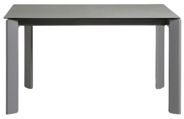 Šedý keramický rozkládací jídelní stůl Kave Home Axis III. 140/200 x 90 cm