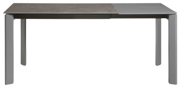 Šedý keramický rozkládací jídelní stůl Kave Home Axis VI. 120/180 x 80 cm