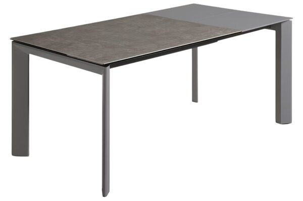 Šedý keramický rozkládací jídelní stůl Kave Home Axis VI. 120/180 x 80 cm