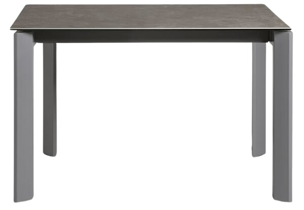 Šedý keramický rozkládací jídelní stůl Kave Home Axis VI. 120/180 x 80 cm