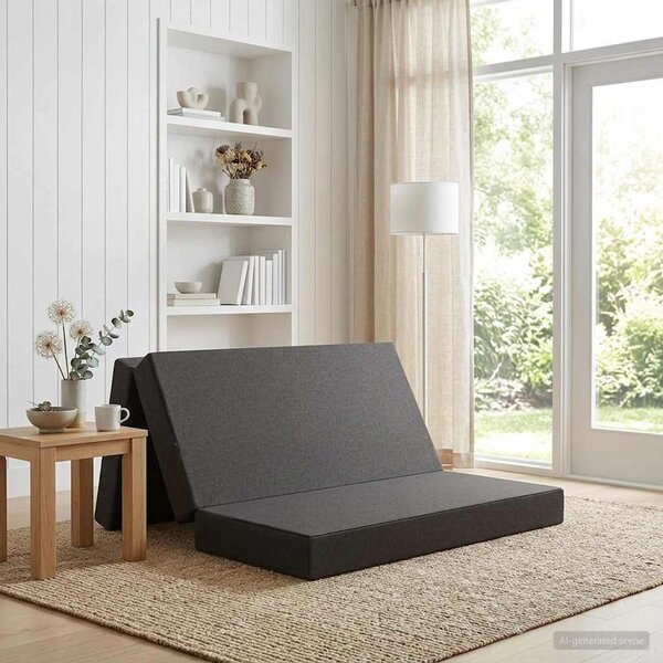 VidaXL Skládací pohovka postel 140 x 67 x 45 cm [900225] Barva: světle šedá
