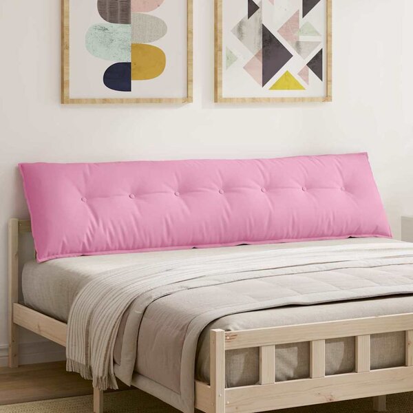VidaXL Polštář na záda 200 x 19 x 50 cm textil [42014974] Barva: Růžová