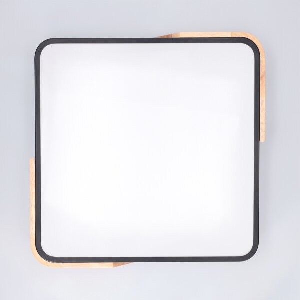 Brilagi - LED Stmívat. svítidlo PILANA LED/48W/230V dub/černá 42x42 cm + DO