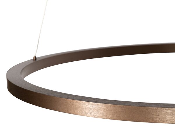 Závěsné svítidlo bronzové 80 cm vč. LED s 3-stupňovým stmíváním - Girello