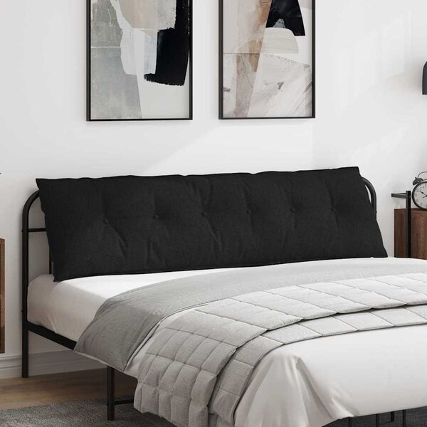 VidaXL Polštář na záda 180 x 19 x 50 cm textil [42014931] Barva: Černá