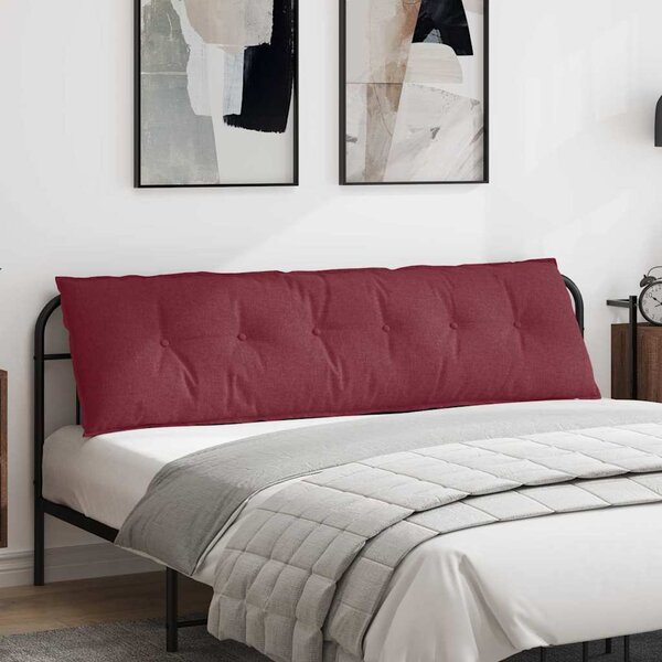 VidaXL Polštář na záda 180 x 19 x 50 cm textil [42014931] Barva: Černá