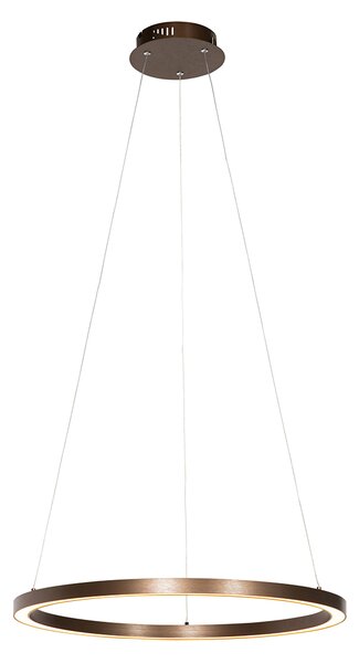 Závěsné svítidlo bronzové 60 cm vč. LED 3-stupňové stmívatelné - Girello
