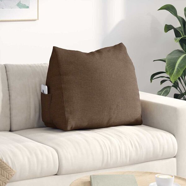 VidaXL Polštář na záda 60 x 20 x 50 cm textil [42015046] Barva: Černá