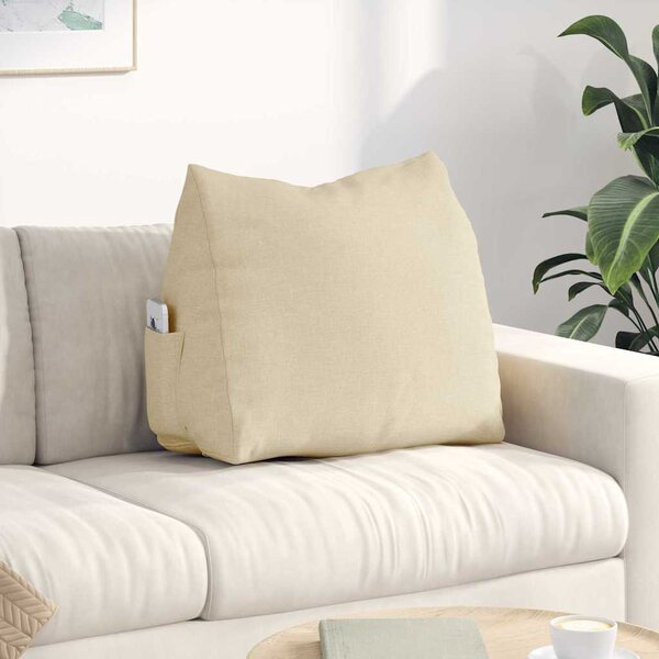 VidaXL Polštář na záda 60 x 20 x 50 cm textil [42015046] Barva: Černá