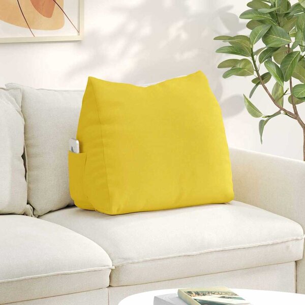 VidaXL Polštář na záda 60 x 20 x 50 cm textil [42015046] Barva: Černá