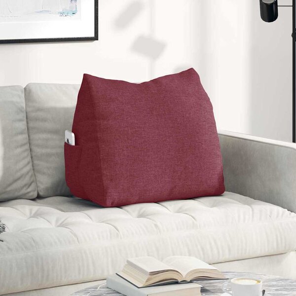 VidaXL Polštář na záda 60 x 20 x 50 cm textil [42015046] Barva: Černá