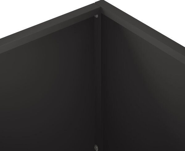 VidaXL Zahradní pěstebník 100 x 30 x 40 cm Studená válcovaná ocel [8005610] Barva: Černá