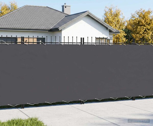 VidaXL Zástěna na balkon 1,8 x 25 m Látka s PU povrchovou úpravou [42036799] Barva: Černá
