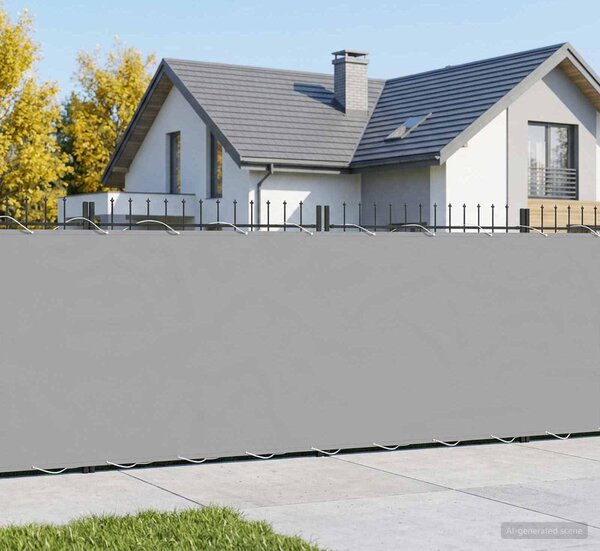 VidaXL Zástěna na balkon 1,8 x 25 m Látka s PU povrchovou úpravou [42036799] Barva: Černá