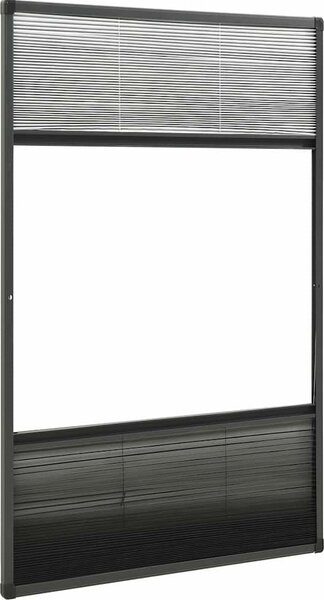 VidaXL Plisovaná okenní síť proti hmyzu 160 x 80 cm se zastíněním [148685] Barva: Bílá