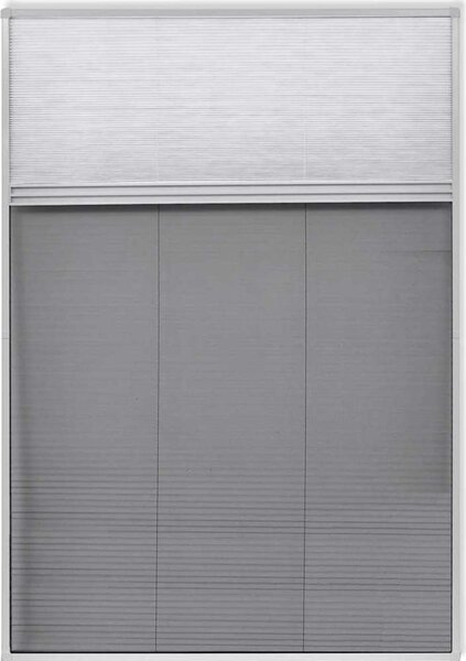 VidaXL Plisovaná okenní síť proti hmyzu 160 x 80 cm se zastíněním [148685] Barva: Bílá