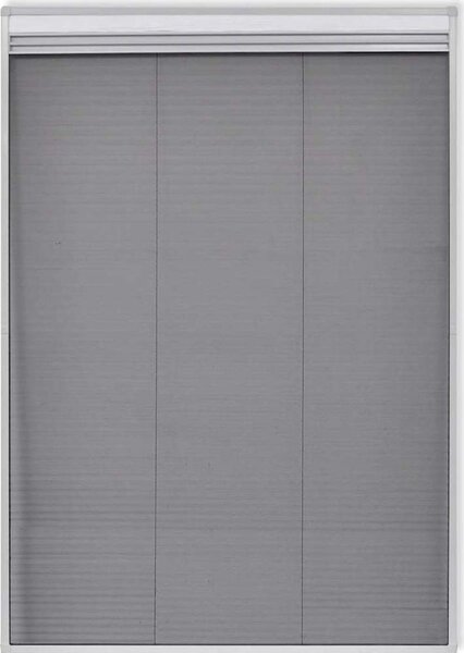 VidaXL Plisovaná okenní síť proti hmyzu 160 x 80 cm se zastíněním [148685] Barva: Bílá