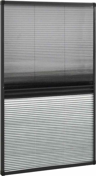 VidaXL Plisovaná okenní síť proti hmyzu 160 x 80 cm se zastíněním [148685] Barva: Bílá