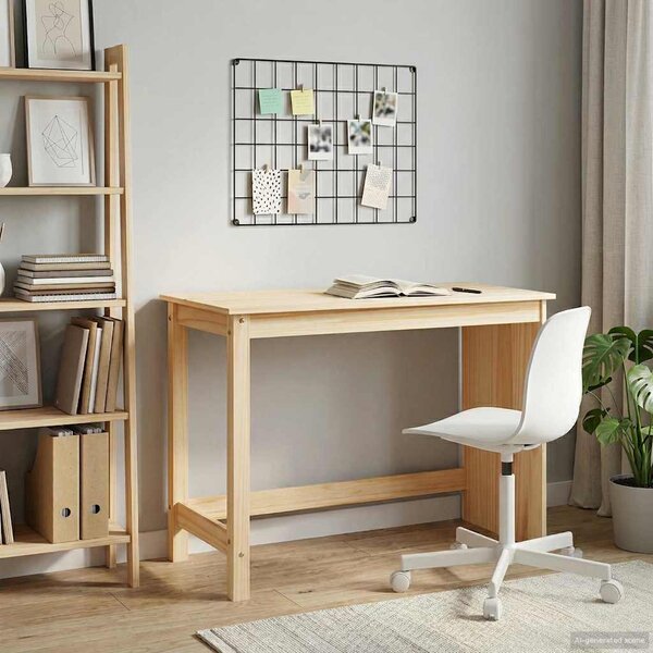 VidaXL Stůl 112 x 50 x 75 cm Masivní borovicové dřevo [42032396] Barva: medová hnědá