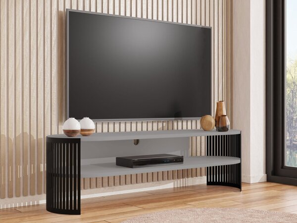 TV stolek Zinzit, Barva: černá / černý molet 5903211392436