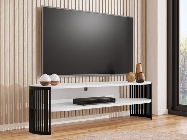 TV stolek Zinzit, Barva: černá / černý molet 5903211392436