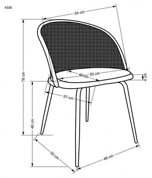 Halmar Jídelní židle / křeslo K508 tmavě zelená