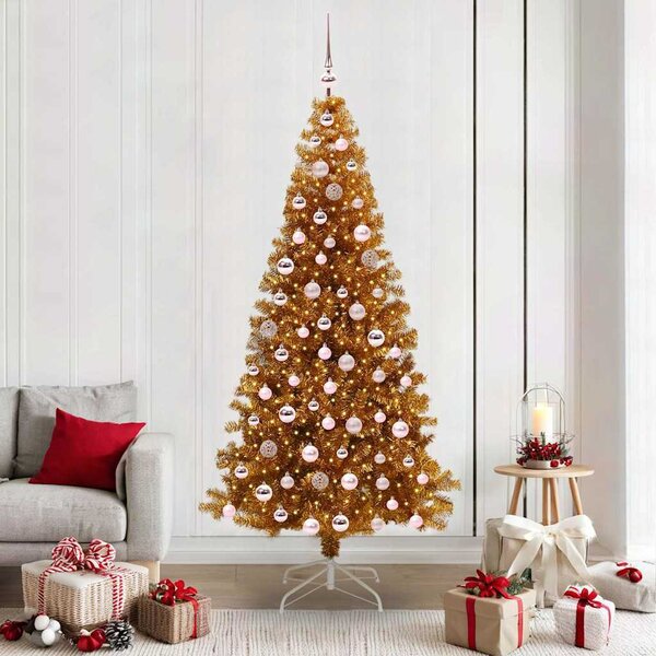 VidaXL Vánoční stromeček 210 cm PET [3396636] Barva: Zelená