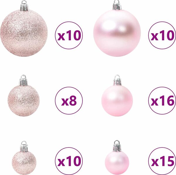 VidaXL Vánoční stromeček 180 cm PET [3396676] Barva: zlatá