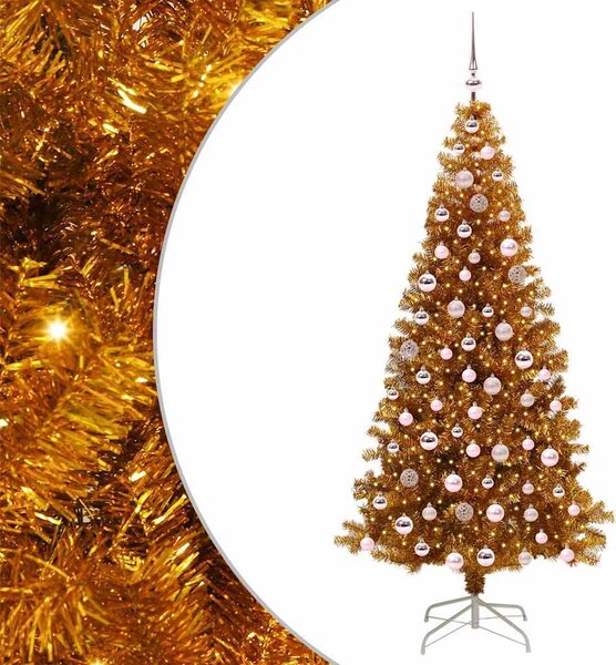 VidaXL Vánoční stromeček 210 cm PET [3396636] Barva: Zelená