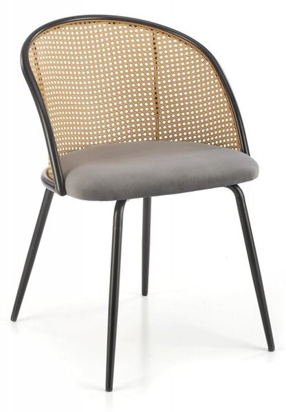 Halmar Jídelní židle / křeslo K508 šedá