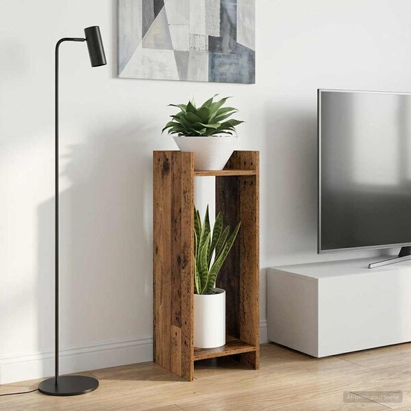 VidaXL Stojan na rostliny 30 x 30 x 80 cm Kompozitní dřevo [899592] Barva: Černý dub