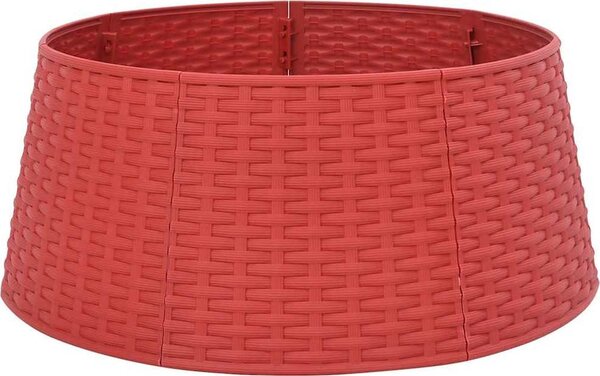 VidaXL Kryt na stojan vánočního stromku Ø 56 x 23 cm plast [4019952] Barva: Bílá