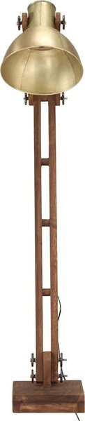 VidaXL Stojací lampa ná masivní mangovníkové dřevo E27 [320580] Barva: Stříbrná