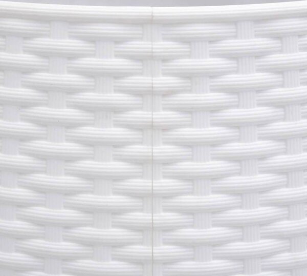 VidaXL Kryt na stojan vánočního stromku Ø 56 x 23 cm plast [4019952] Barva: Bílá