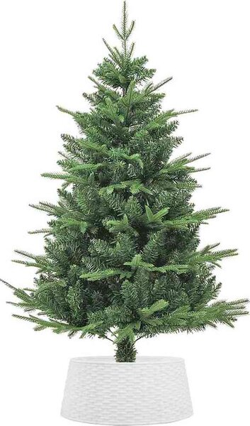 VidaXL Kryt na stojan vánočního stromku Ø 56 x 23 cm plast [4019952] Barva: Bílá