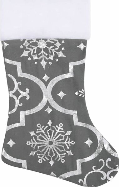 VidaXL Luxusní vánoční sukně s ponožkou 150 cm látková [330286] Barva: Bílá