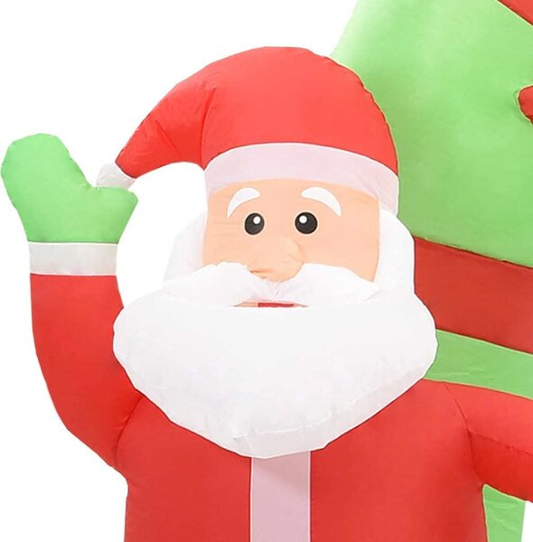 VidaXL Vánoční nafukovací Santa a sněhulák brána LED 300 x 90 x 223 cm [289303]