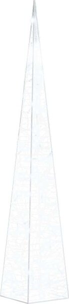 VidaXL Akrylový dekorativní světelný LED kužel 90 cm [328960] Barva: Studená bílá
